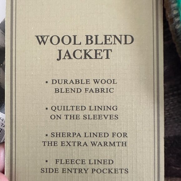 Jachs New York Men's Wool Blend Sherpa Lined Jacket XL Gray Aztec Western NEW - Picture 11 of 16